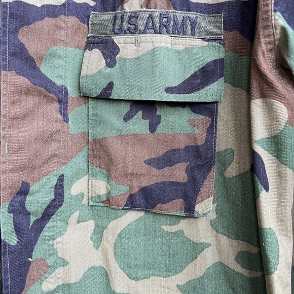 90s US Army Tactical Combat Woodland BDU Streetwear Jacket Sergeant Rakkasans XL - Picture 10 of 13